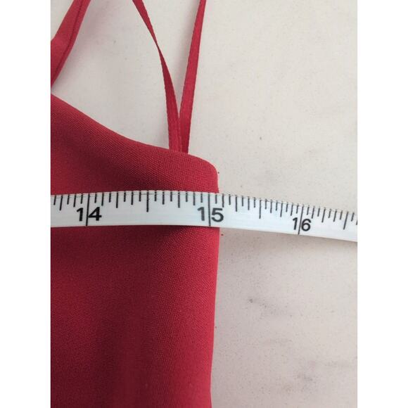 Socialite Women Red Jumpsuit S Holiday Christmas Cherry Red Party Event New Year - Picture 5 of 6